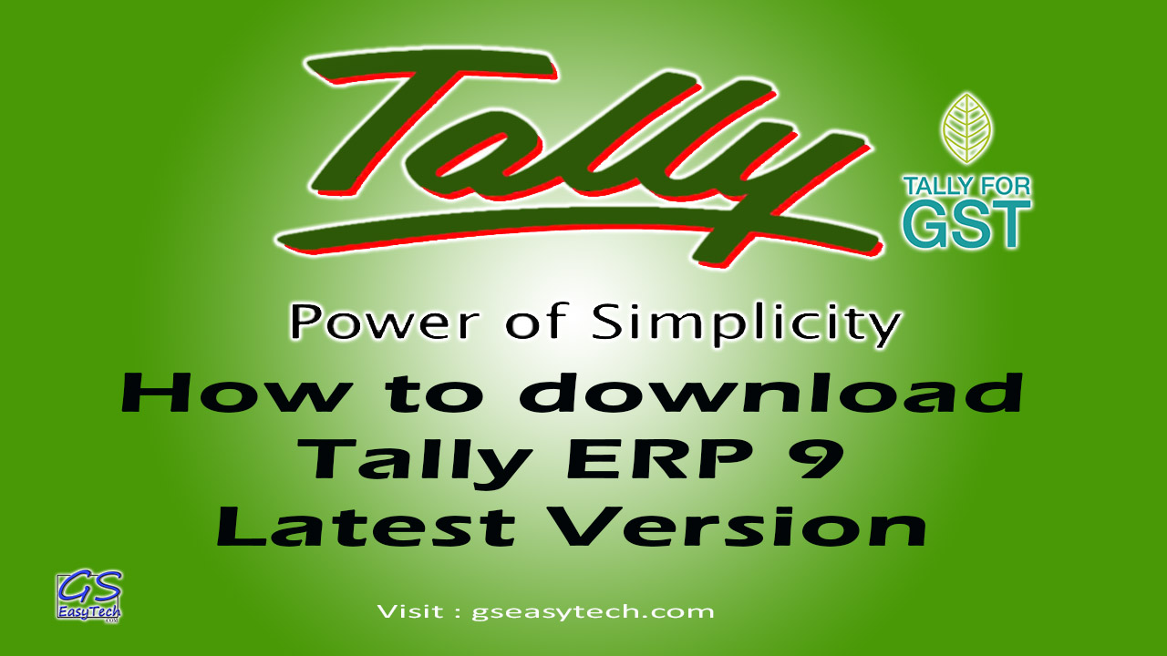 Tally erp 9 free download latest version